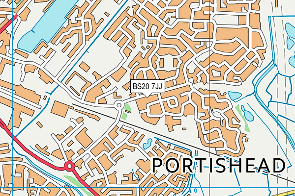 BS20 7JJ map - OS VectorMap District (Ordnance Survey)