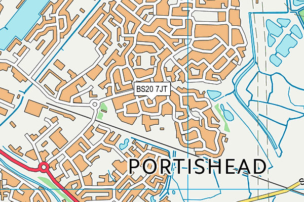 BS20 7JT map - OS VectorMap District (Ordnance Survey)
