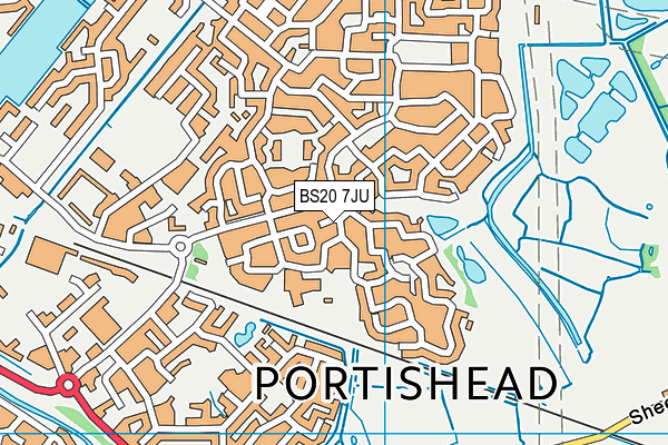 BS20 7JU map - OS VectorMap District (Ordnance Survey)