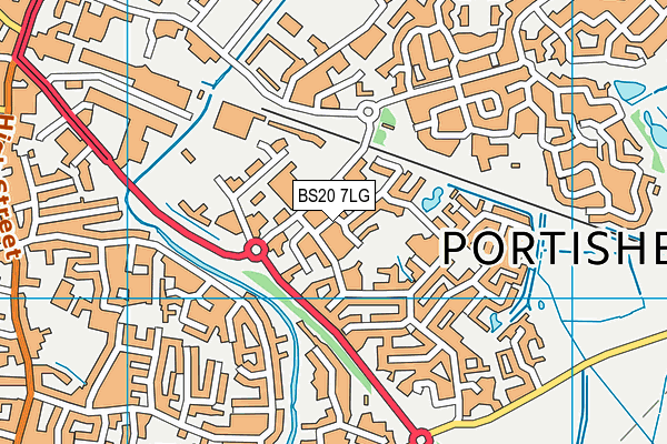 BS20 7LG map - OS VectorMap District (Ordnance Survey)