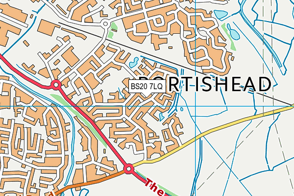 BS20 7LQ map - OS VectorMap District (Ordnance Survey)