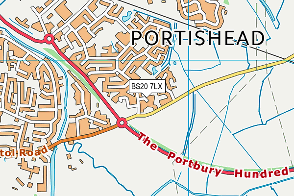 BS20 7LX map - OS VectorMap District (Ordnance Survey)