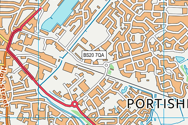 BS20 7QA map - OS VectorMap District (Ordnance Survey) BS20 7QA map - OS VectorMap District (Ordnance Survey)