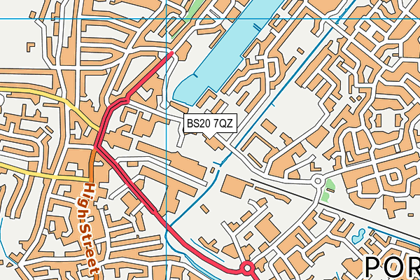 BS20 7QZ map - OS VectorMap District (Ordnance Survey)