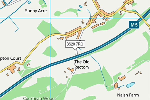 BS20 7RQ map - OS VectorMap District (Ordnance Survey)