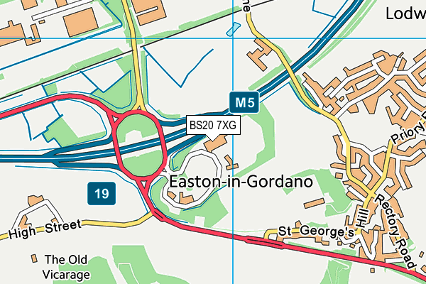 BS20 7XG map - OS VectorMap District (Ordnance Survey) BS20 7XG map - OS VectorMap District (Ordnance Survey)