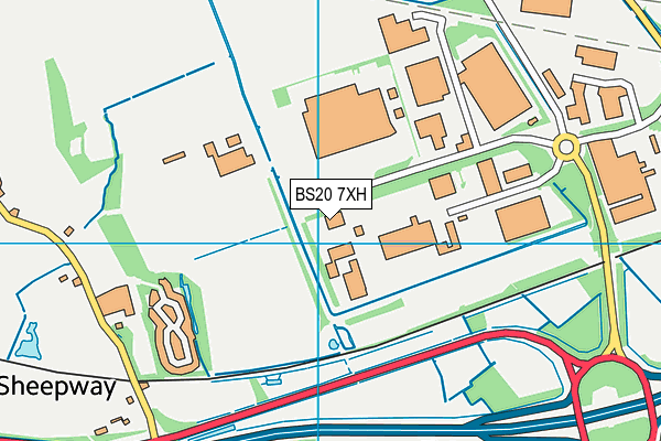 BS20 7XH map - OS VectorMap District (Ordnance Survey)
