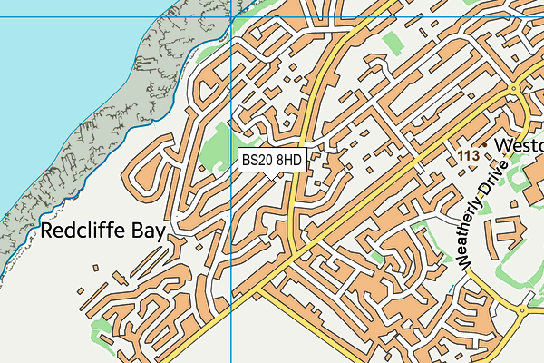 BS20 8HD map - OS VectorMap District (Ordnance Survey) BS20 8HD map - OS VectorMap District (Ordnance Survey)