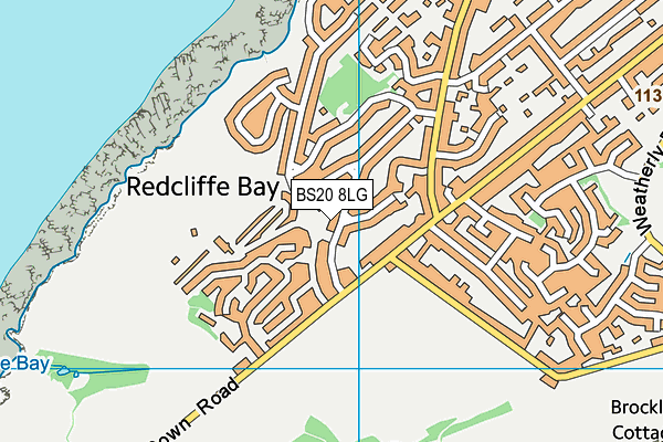 BS20 8LG map - OS VectorMap District (Ordnance Survey)