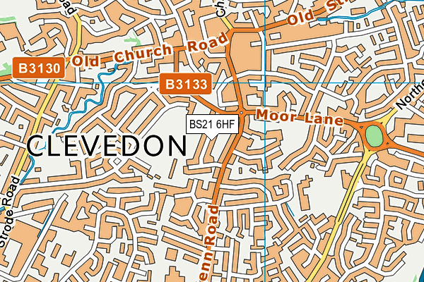 BS21 6HF map - OS VectorMap District (Ordnance Survey)
