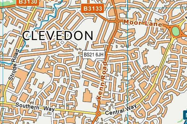 BS21 6JH map - OS VectorMap District (Ordnance Survey)