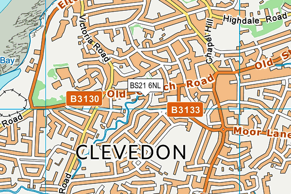 BS21 6NL map - OS VectorMap District (Ordnance Survey)
