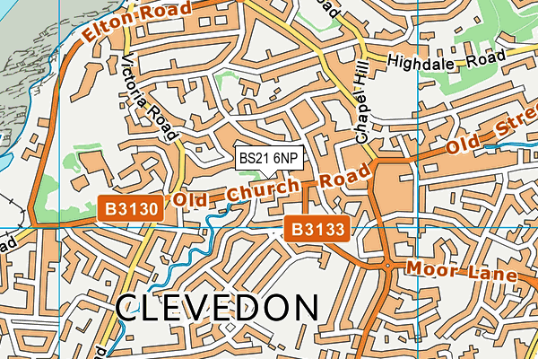 BS21 6NP map - OS VectorMap District (Ordnance Survey)