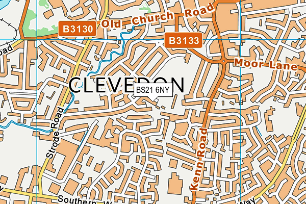 BS21 6NY map - OS VectorMap District (Ordnance Survey)