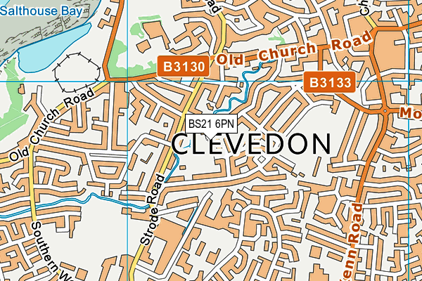 BS21 6PN map - OS VectorMap District (Ordnance Survey)