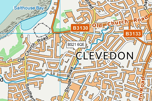 BS21 6QE map - OS VectorMap District (Ordnance Survey)