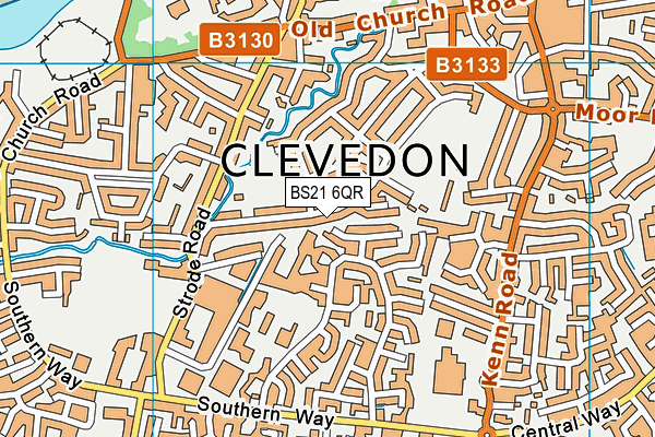 BS21 6QR map - OS VectorMap District (Ordnance Survey)
