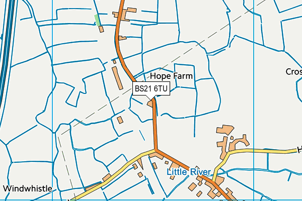 BS21 6TU map - OS VectorMap District (Ordnance Survey)