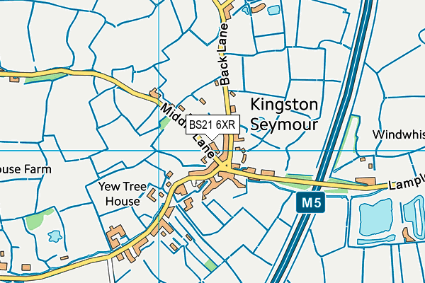 BS21 6XR map - OS VectorMap District (Ordnance Survey)