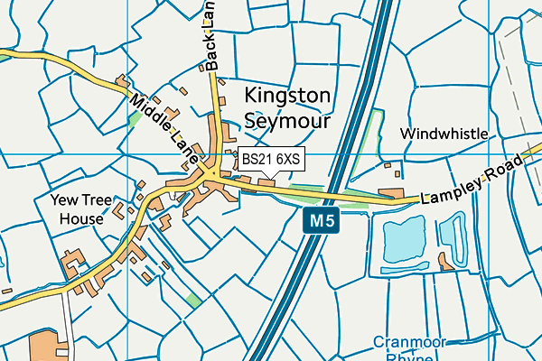 BS21 6XS map - OS VectorMap District (Ordnance Survey)