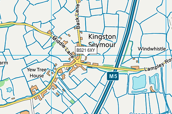 BS21 6XY map - OS VectorMap District (Ordnance Survey)