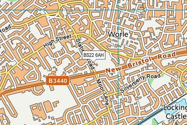 BS22 6AH map - OS VectorMap District (Ordnance Survey) BS22 6AH map - OS VectorMap District (Ordnance Survey)