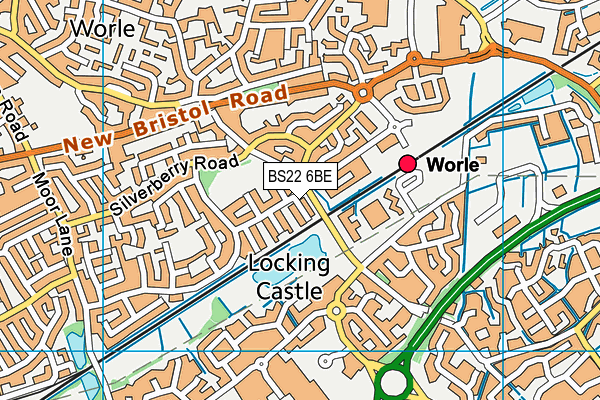 BS22 6BE map - OS VectorMap District (Ordnance Survey) BS22 6BE map - OS VectorMap District (Ordnance Survey)