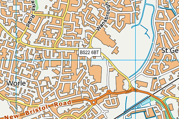 BS22 6BT map - OS VectorMap District (Ordnance Survey) BS22 6BT map - OS VectorMap District (Ordnance Survey)