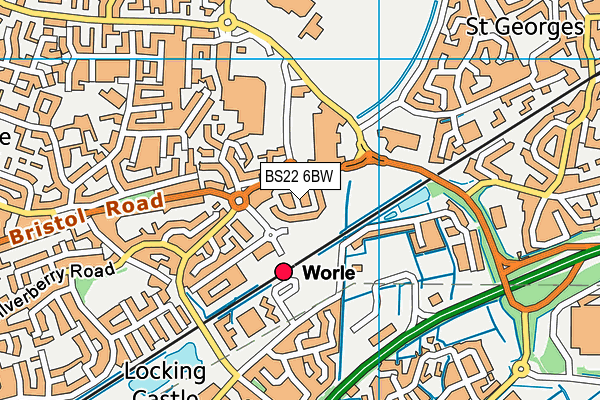 BS22 6BW map - OS VectorMap District (Ordnance Survey) BS22 6BW map - OS VectorMap District (Ordnance Survey)