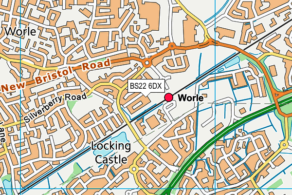BS22 6DX map - OS VectorMap District (Ordnance Survey) BS22 6DX map - OS VectorMap District (Ordnance Survey)
