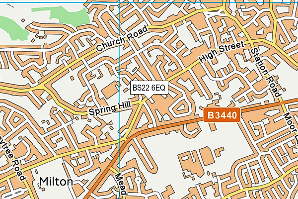 BS22 6EQ map - OS VectorMap District (Ordnance Survey) BS22 6EQ map - OS VectorMap District (Ordnance Survey)