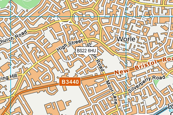 BS22 6HU map - OS VectorMap District (Ordnance Survey) BS22 6HU map - OS VectorMap District (Ordnance Survey)