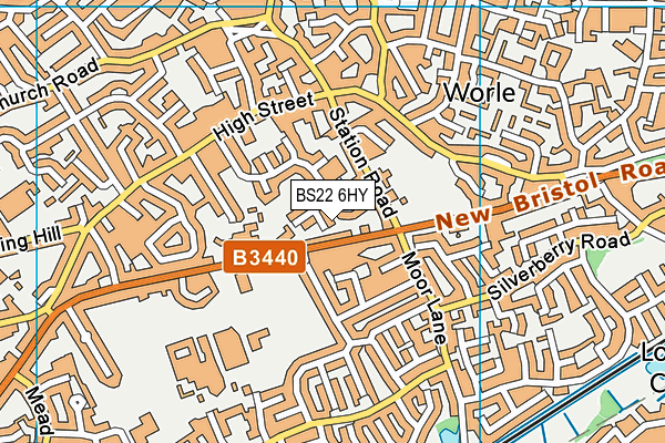 BS22 6HY map - OS VectorMap District (Ordnance Survey) BS22 6HY map - OS VectorMap District (Ordnance Survey)