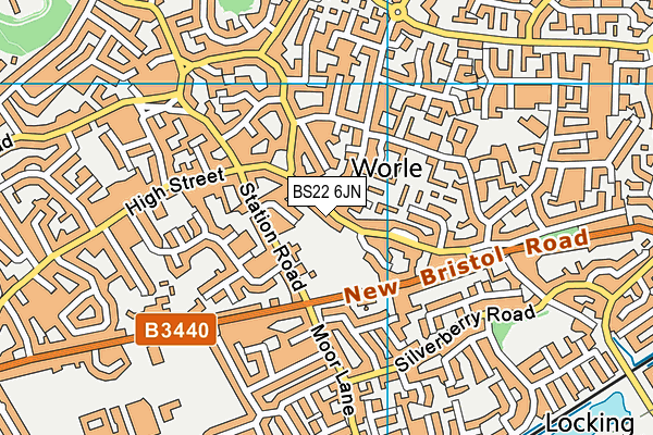 BS22 6JN map - OS VectorMap District (Ordnance Survey) BS22 6JN map - OS VectorMap District (Ordnance Survey)