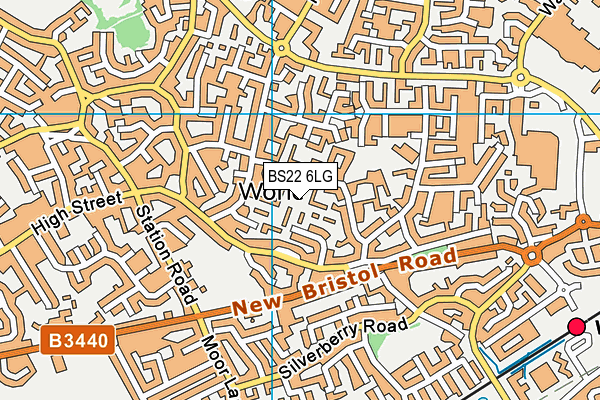 BS22 6LG map - OS VectorMap District (Ordnance Survey) BS22 6LG map - OS VectorMap District (Ordnance Survey)