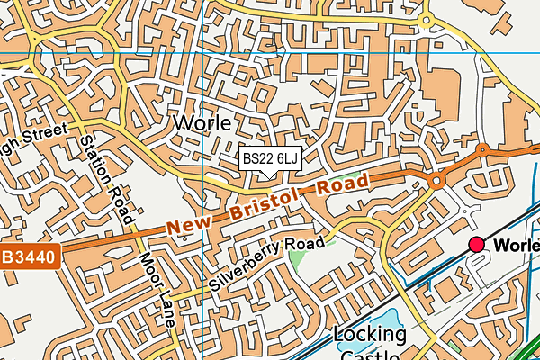 BS22 6LJ map - OS VectorMap District (Ordnance Survey) BS22 6LJ map - OS VectorMap District (Ordnance Survey)