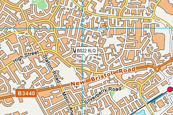 BS22 6LQ map - OS VectorMap District (Ordnance Survey)