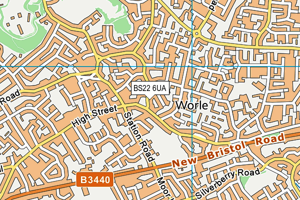BS22 6UA map - OS VectorMap District (Ordnance Survey) BS22 6UA map - OS VectorMap District (Ordnance Survey)