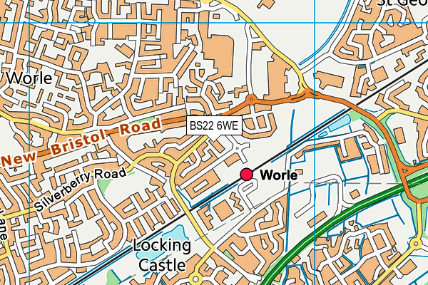 BS22 6WE map - OS VectorMap District (Ordnance Survey) BS22 6WE map - OS VectorMap District (Ordnance Survey)