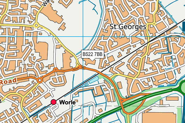 BS22 7BB map - OS VectorMap District (Ordnance Survey) BS22 7BB map - OS VectorMap District (Ordnance Survey)