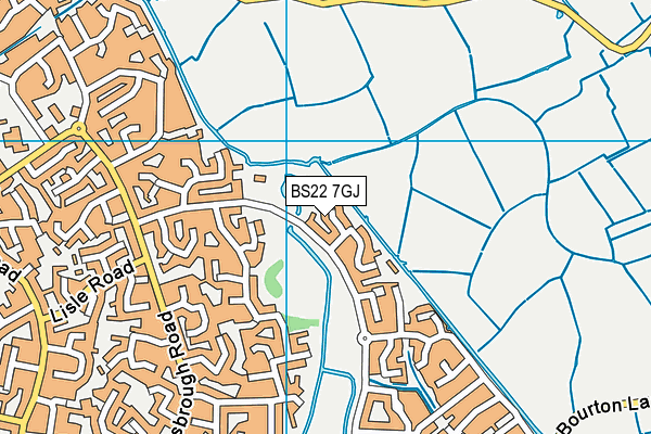 BS22 7GJ map - OS VectorMap District (Ordnance Survey) BS22 7GJ map - OS VectorMap District (Ordnance Survey)