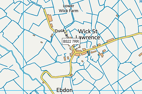 BS22 7RR map - OS VectorMap District (Ordnance Survey) BS22 7RR map - OS VectorMap District (Ordnance Survey)