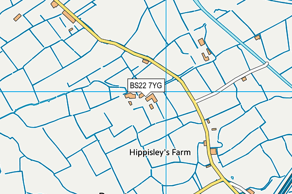 BS22 7YG map - OS VectorMap District (Ordnance Survey) BS22 7YG map - OS VectorMap District (Ordnance Survey)