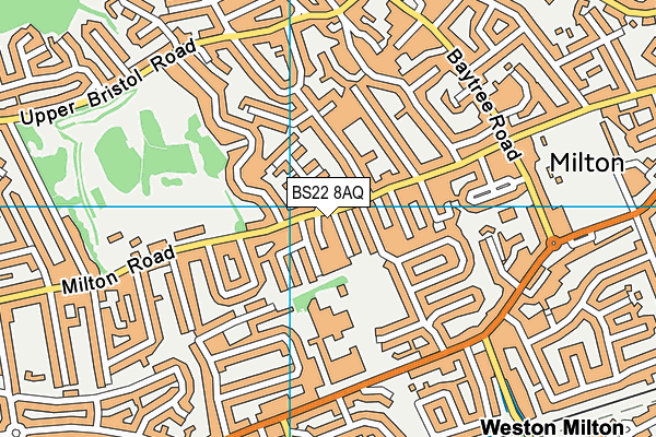 BS22 8AQ map - OS VectorMap District (Ordnance Survey) BS22 8AQ map - OS VectorMap District (Ordnance Survey)