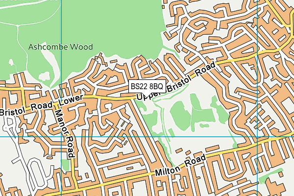 BS22 8BQ map - OS VectorMap District (Ordnance Survey) BS22 8BQ map - OS VectorMap District (Ordnance Survey)
