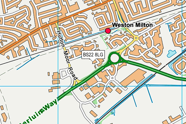 BS22 8LG map - OS VectorMap District (Ordnance Survey) BS22 8LG map - OS VectorMap District (Ordnance Survey)
