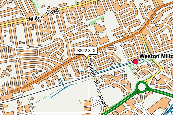 BS22 8LX map - OS VectorMap District (Ordnance Survey) BS22 8LX map - OS VectorMap District (Ordnance Survey)