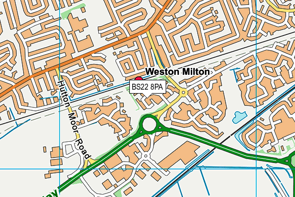 BS22 8PA map - OS VectorMap District (Ordnance Survey) BS22 8PA map - OS VectorMap District (Ordnance Survey)