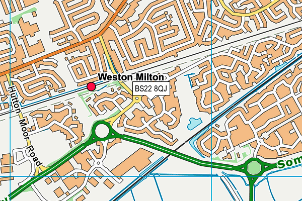 BS22 8QJ map - OS VectorMap District (Ordnance Survey) BS22 8QJ map - OS VectorMap District (Ordnance Survey)