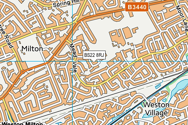 BS22 8RJ map - OS VectorMap District (Ordnance Survey) BS22 8RJ map - OS VectorMap District (Ordnance Survey)